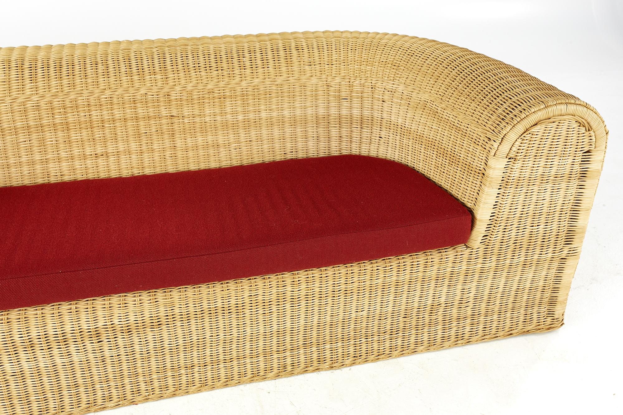 Eero Aarnio Mid Century Rattan Sofa For Sale 3