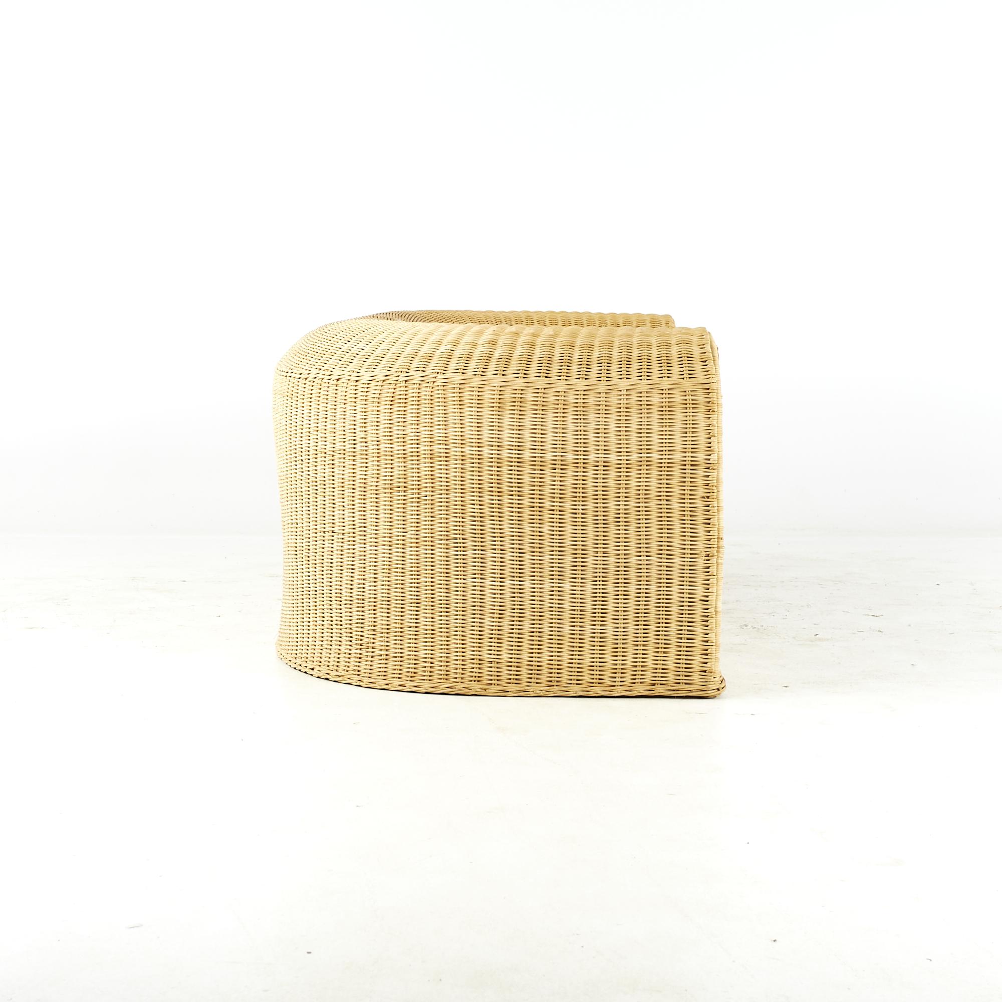 Eero Aarnio Mid Century Rattan Sofa For Sale 1