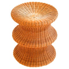 Sgabello a fungo in rattan di Eero Aarnio per CIRCA 1960