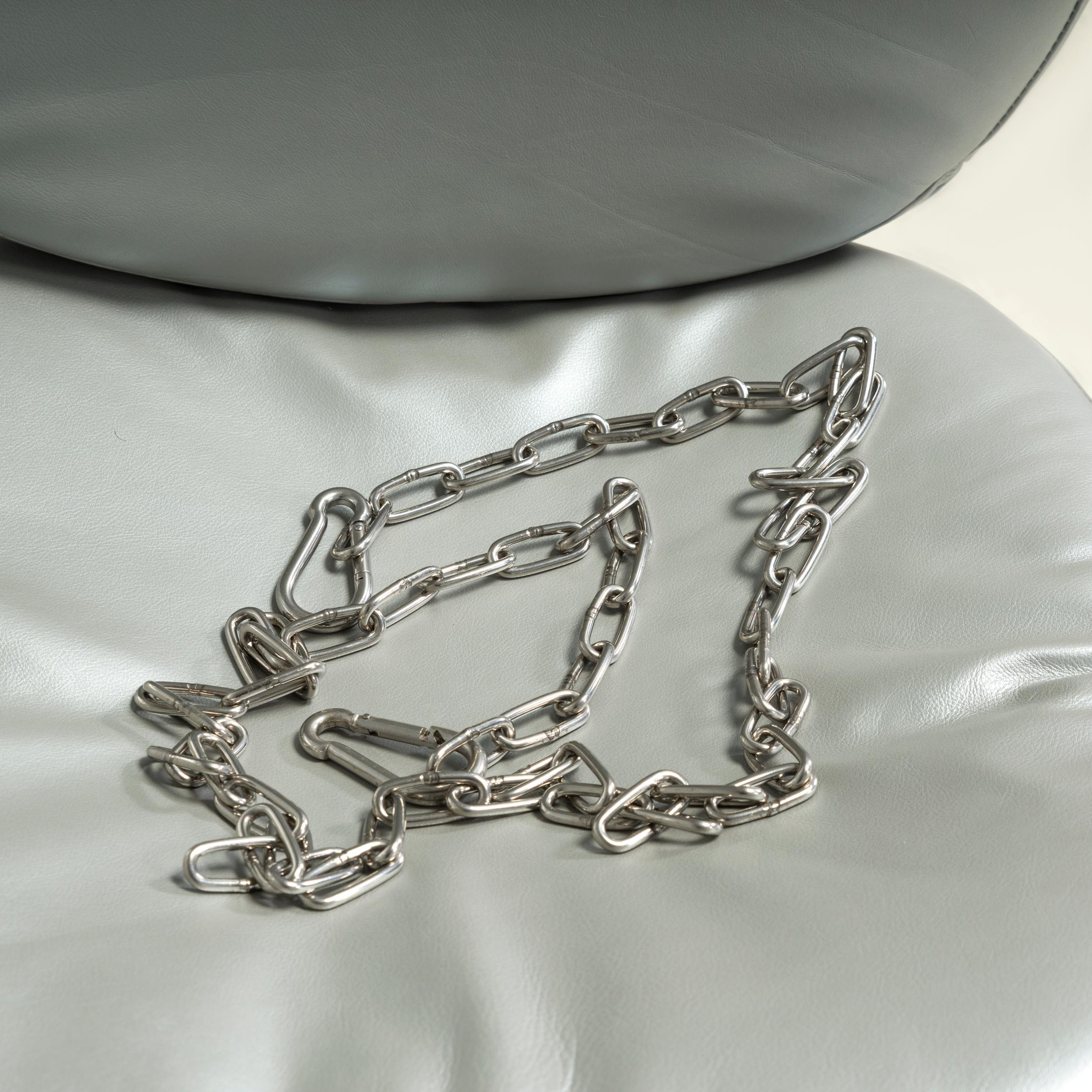Acrylic Eero Aarnio Originals Silver Leather Bubble Chair, 2017 For Sale