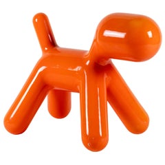 Eero Aarnio:: "Welpe":: orangefarbene Polyethylen-Skulptur:: 2005