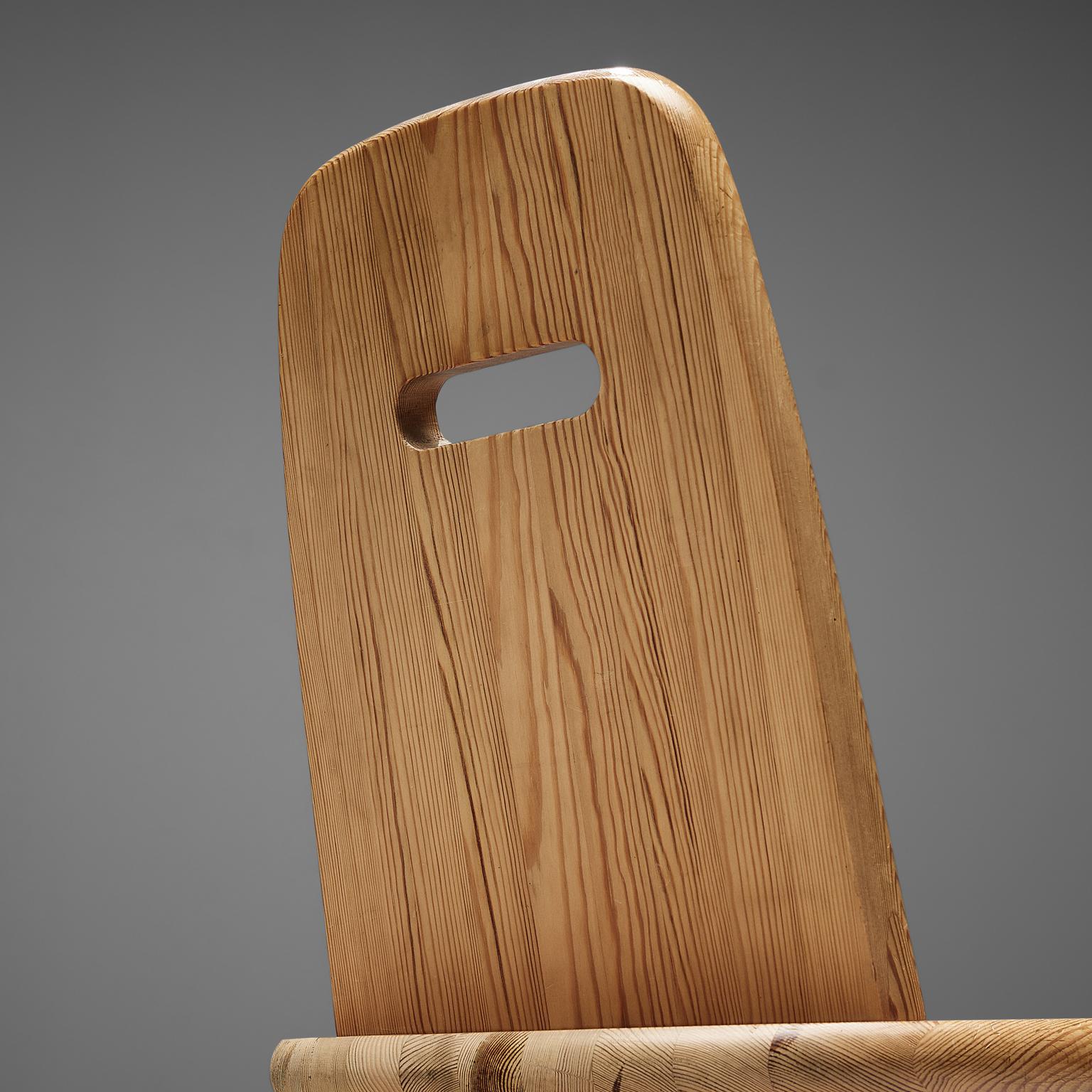 pine dining chair