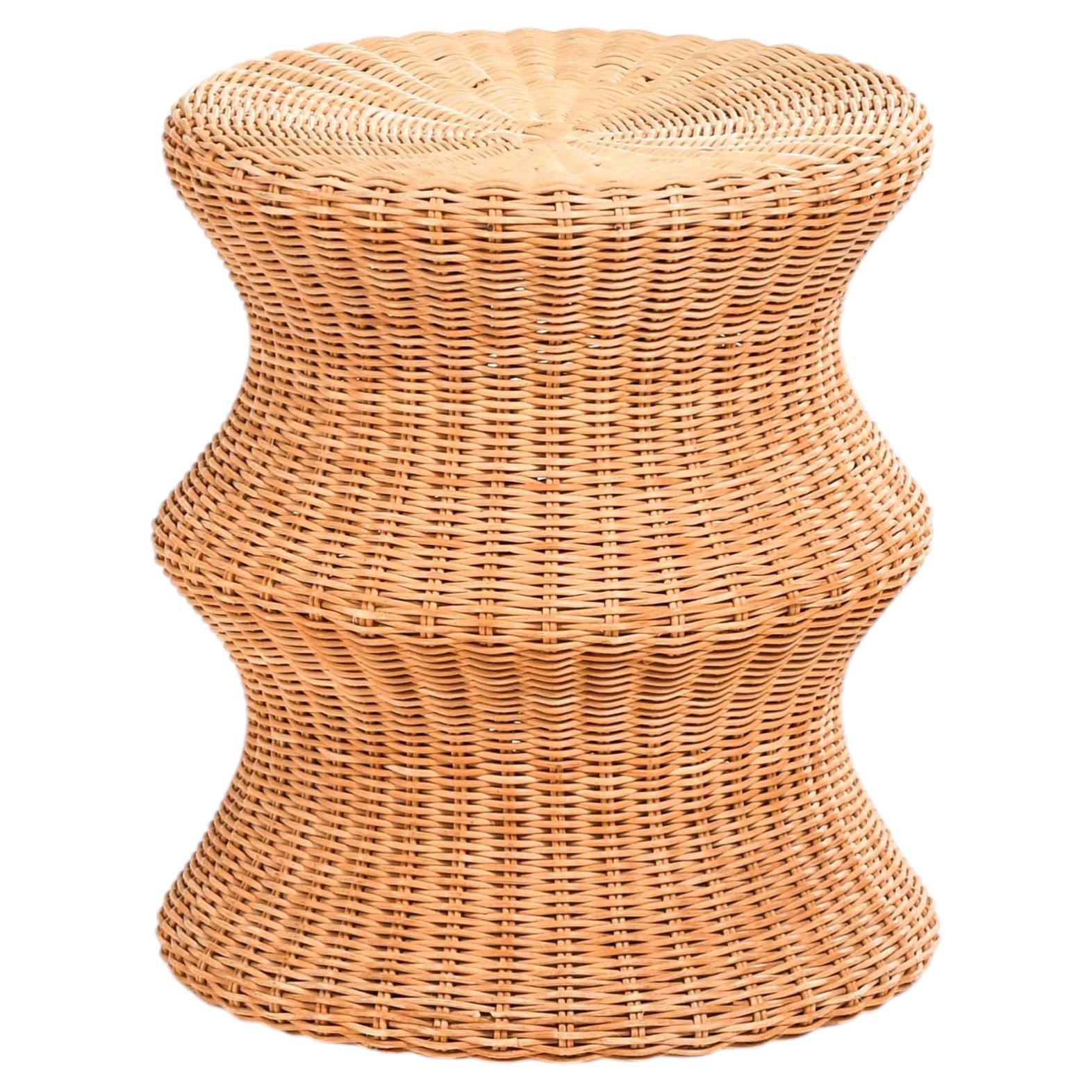 Table d'appoint Eero Aarnio en rotin, par Asko, années 1960