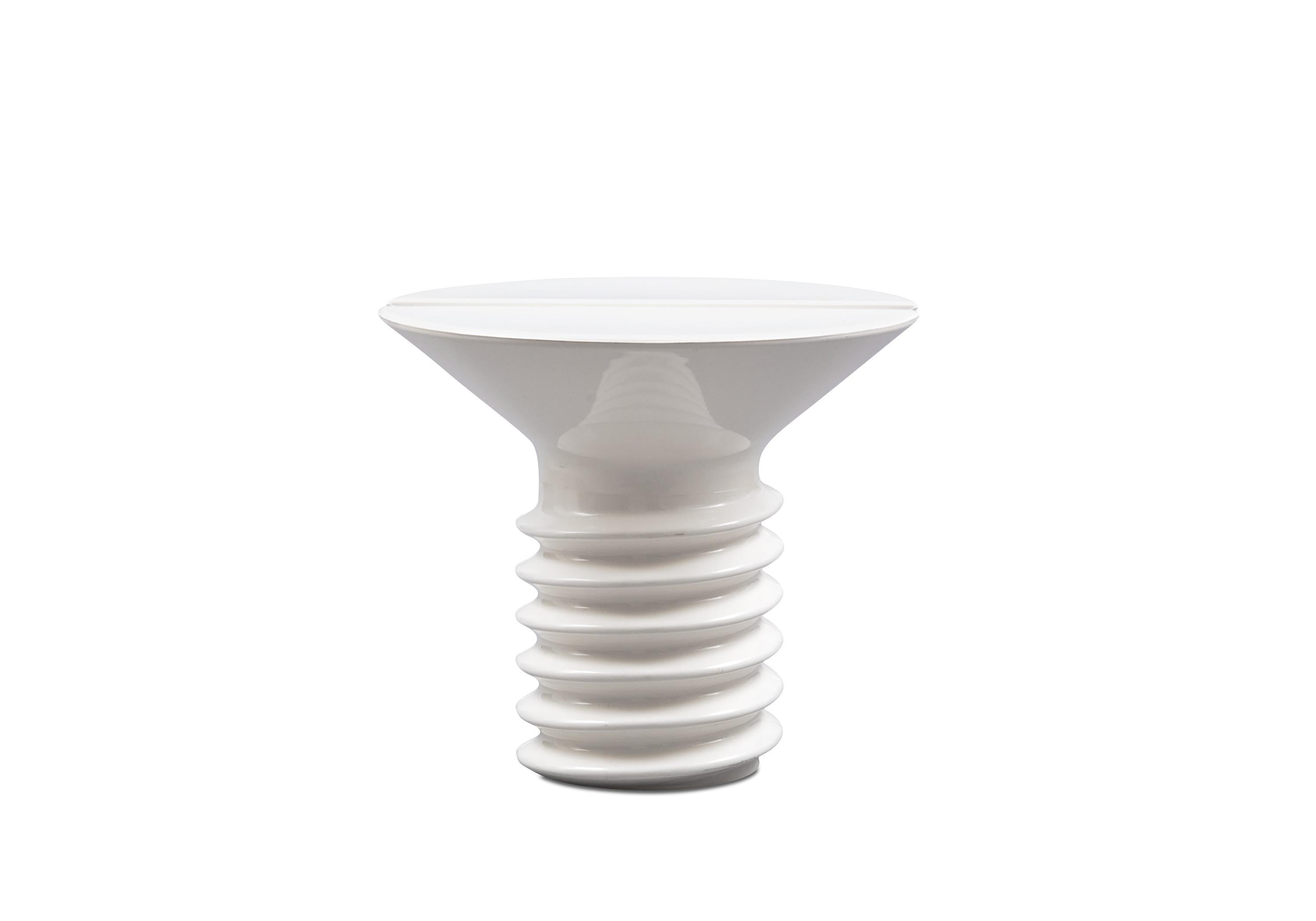 Eero Aarnio Small Silver Screw Table For Sale 5