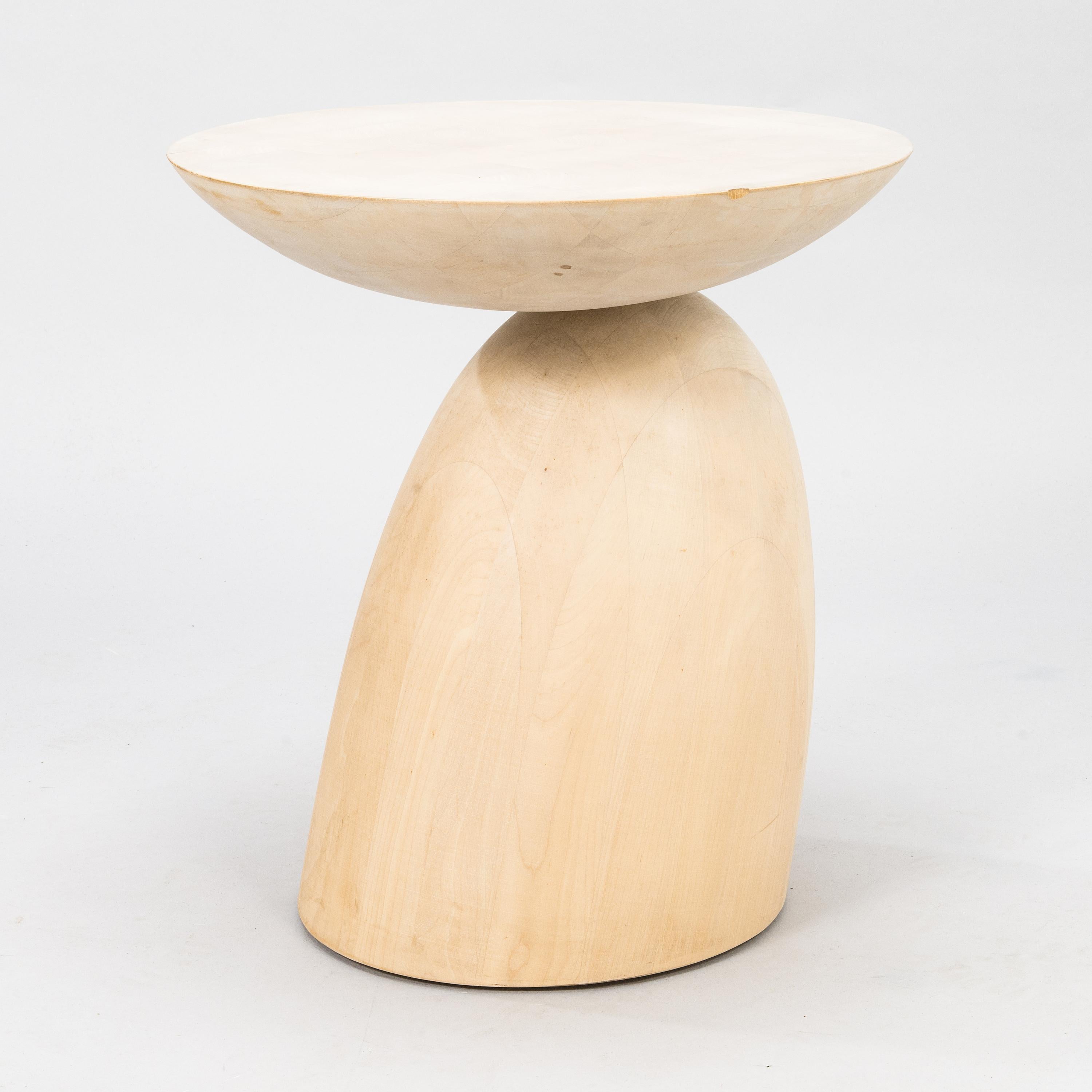 Eero Aarnio Small Walnut Parabel Table For Sale 3