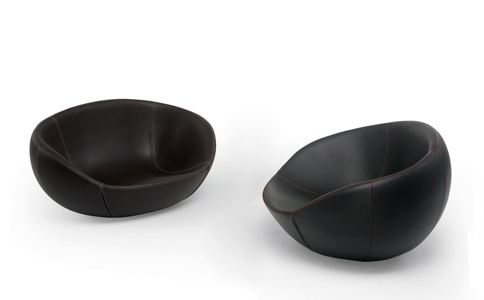 Eero Leder-Loungesessel von spHaus (Italienisch) im Angebot