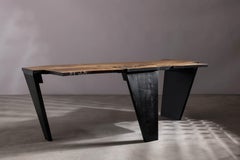 Brutalism Inspired Modern Walnut Desk by Eero Moss
