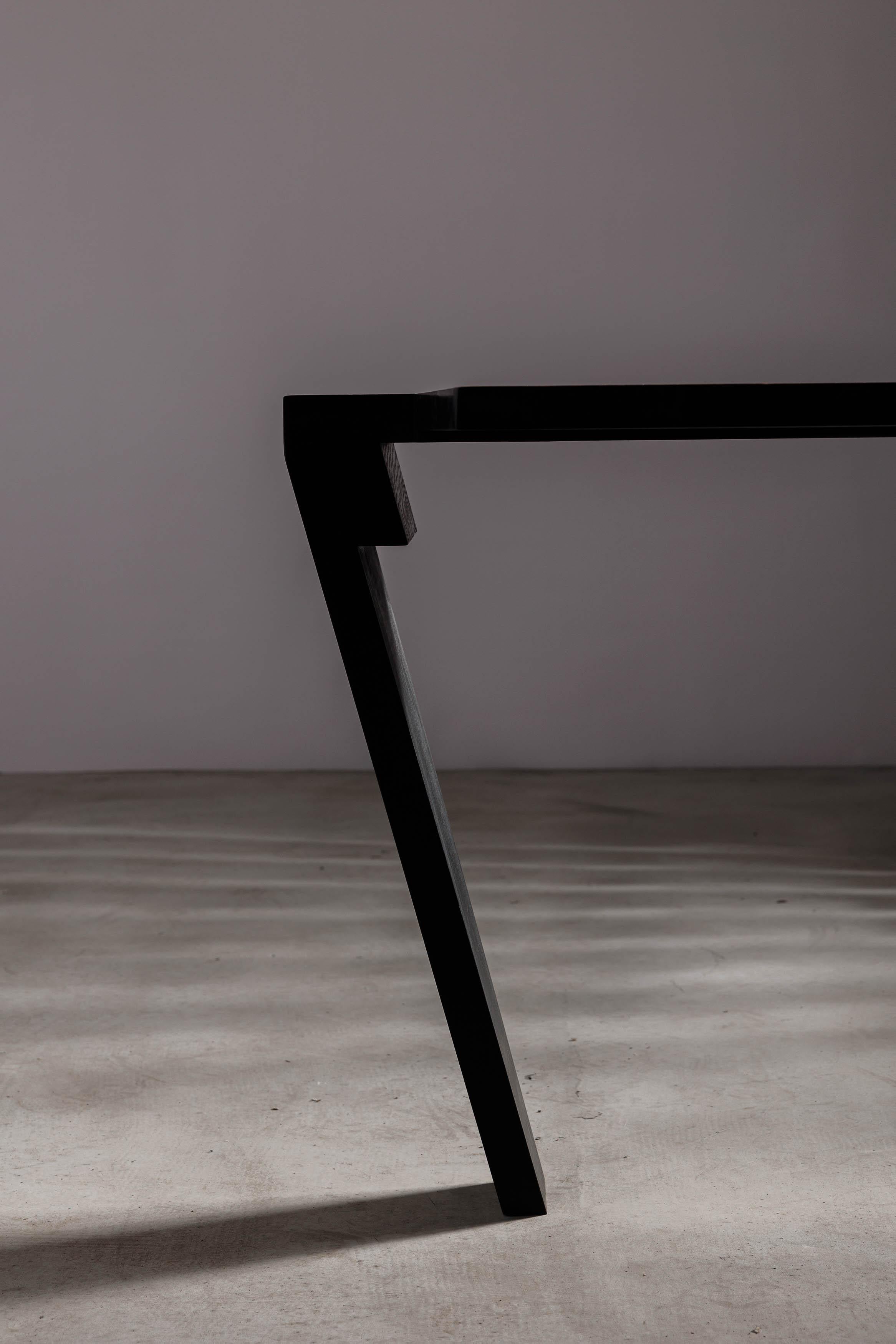 Ash Brutalism Inspired Modern Walnut Desk by Eero Moss For Sale