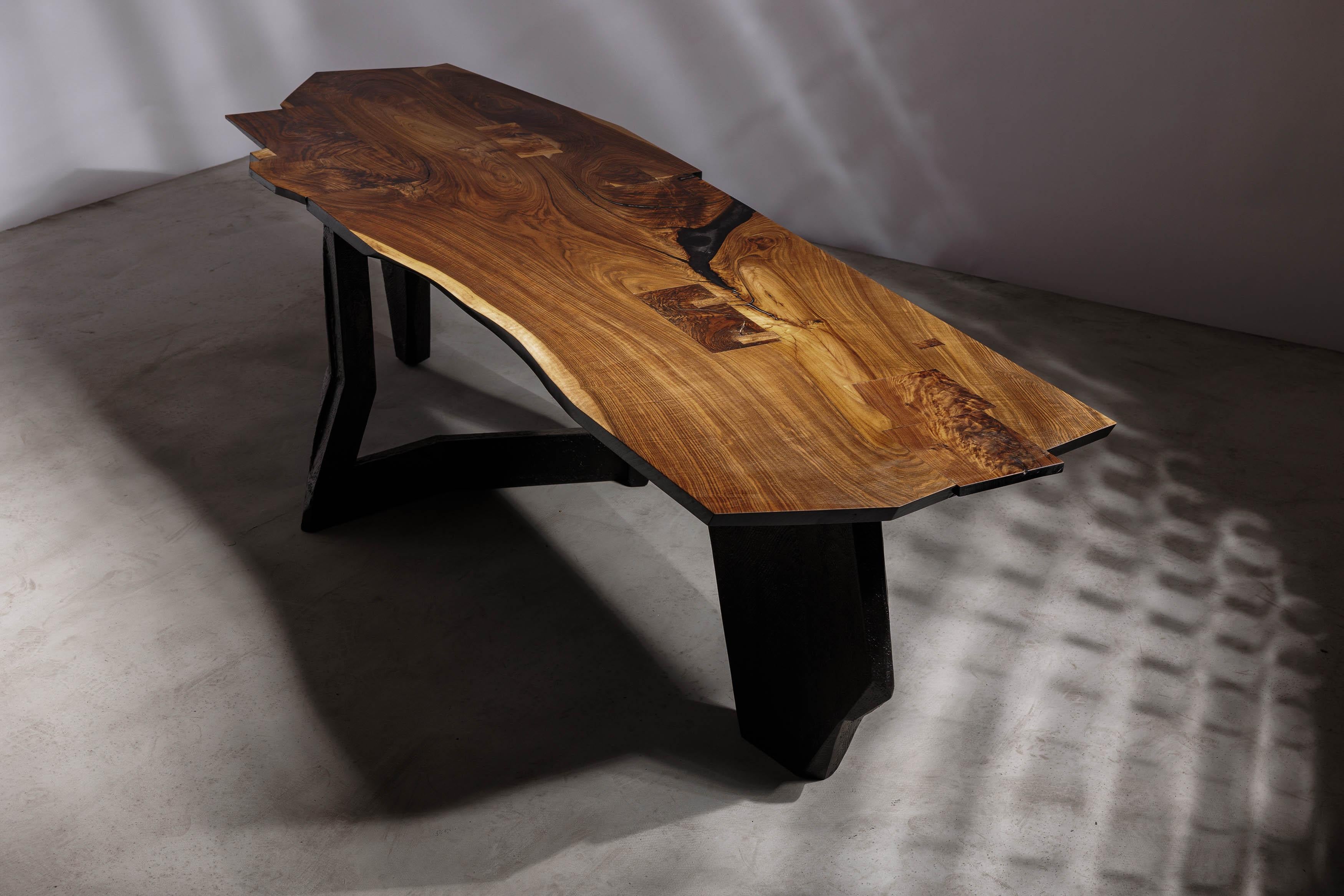 Romanian Modern Brutalist Sculptural Dining Table, EM202 by Eero Moss For Sale