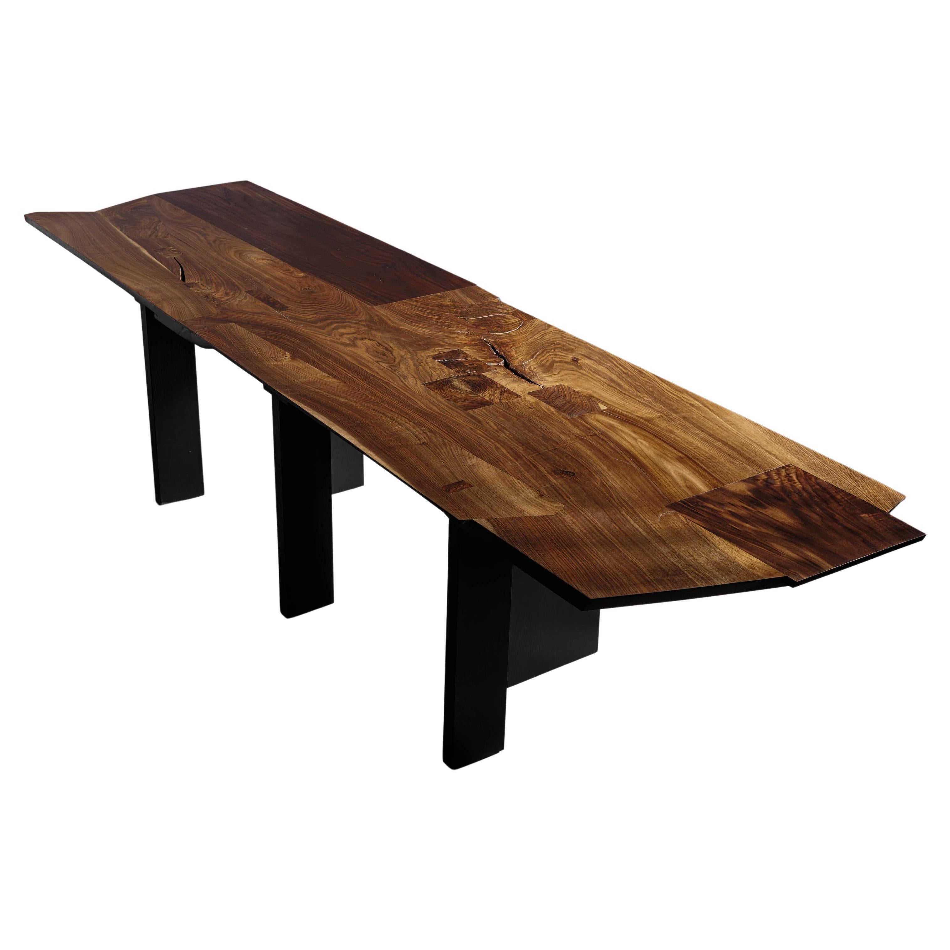 Eero Moss Walnut Sculptural Dining Table, EM203 For Sale