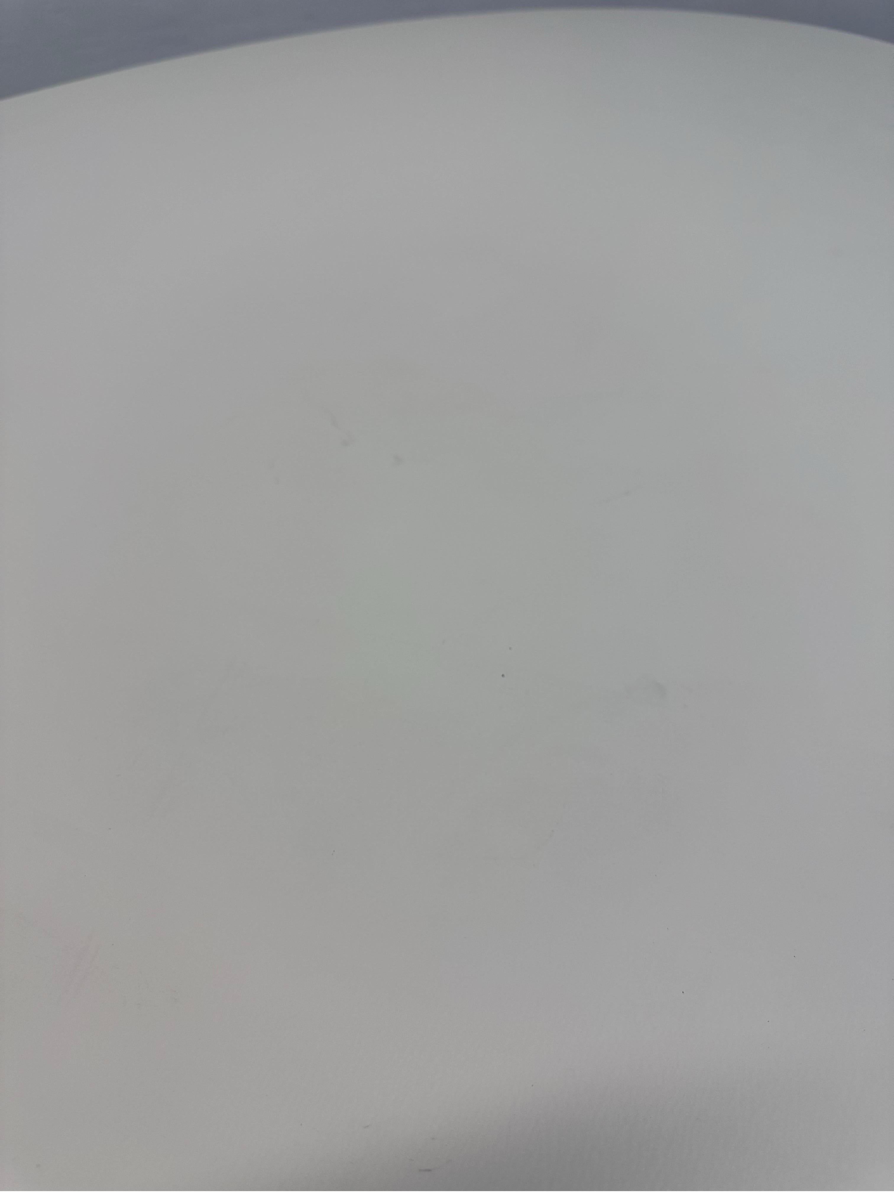 20th Century Eero Saarinen 78” Oval White Laminate Dining or Center Table for Knoll