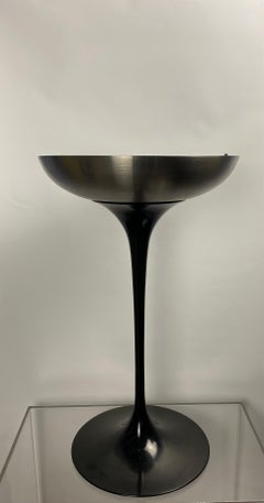 Aschenbecher aus schwarzem und Stahl mit Tulpenmotiv von Eero Saarinen für Knoll International, 1970er Jahre