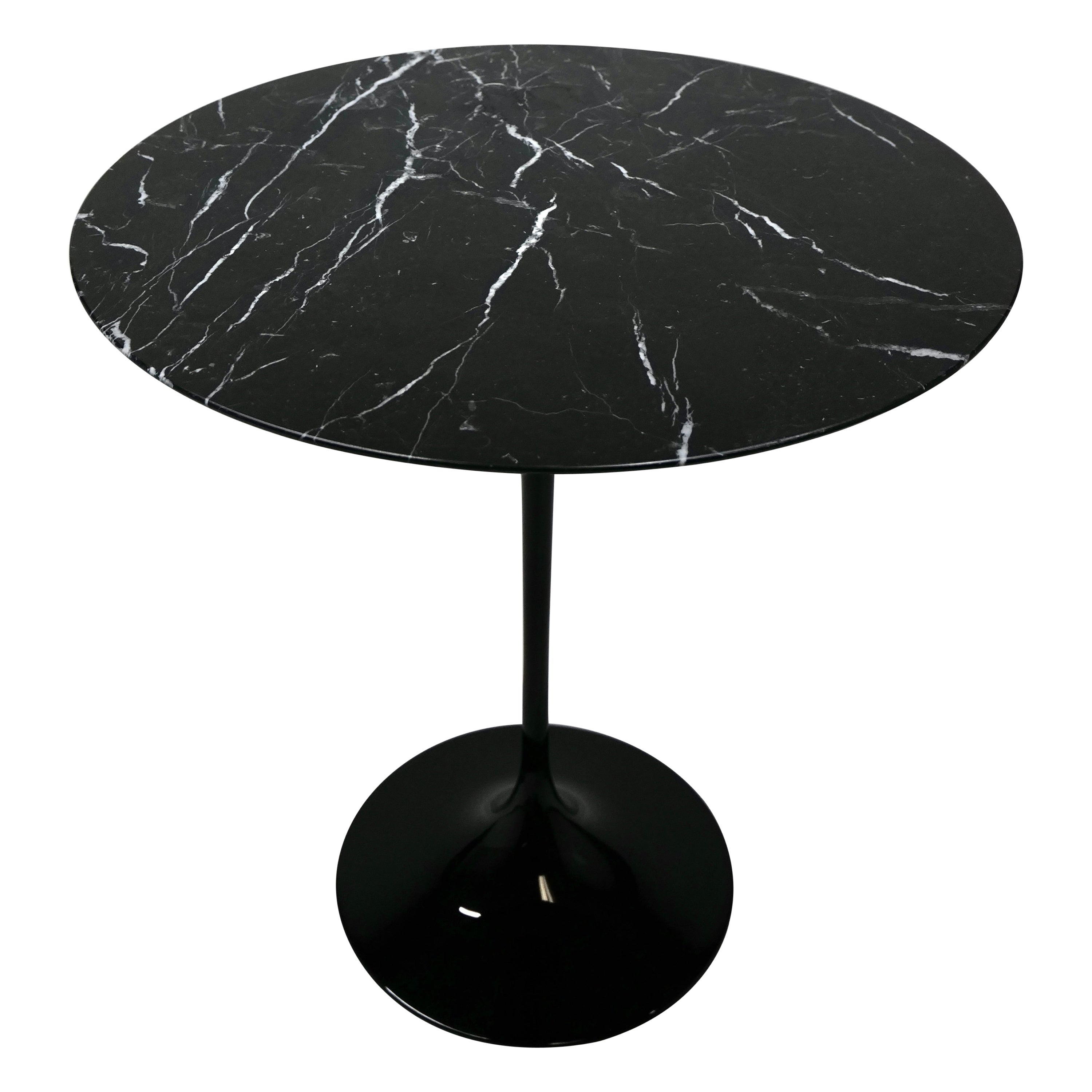 Eero Saarinen Black Marble Tulip Side Table