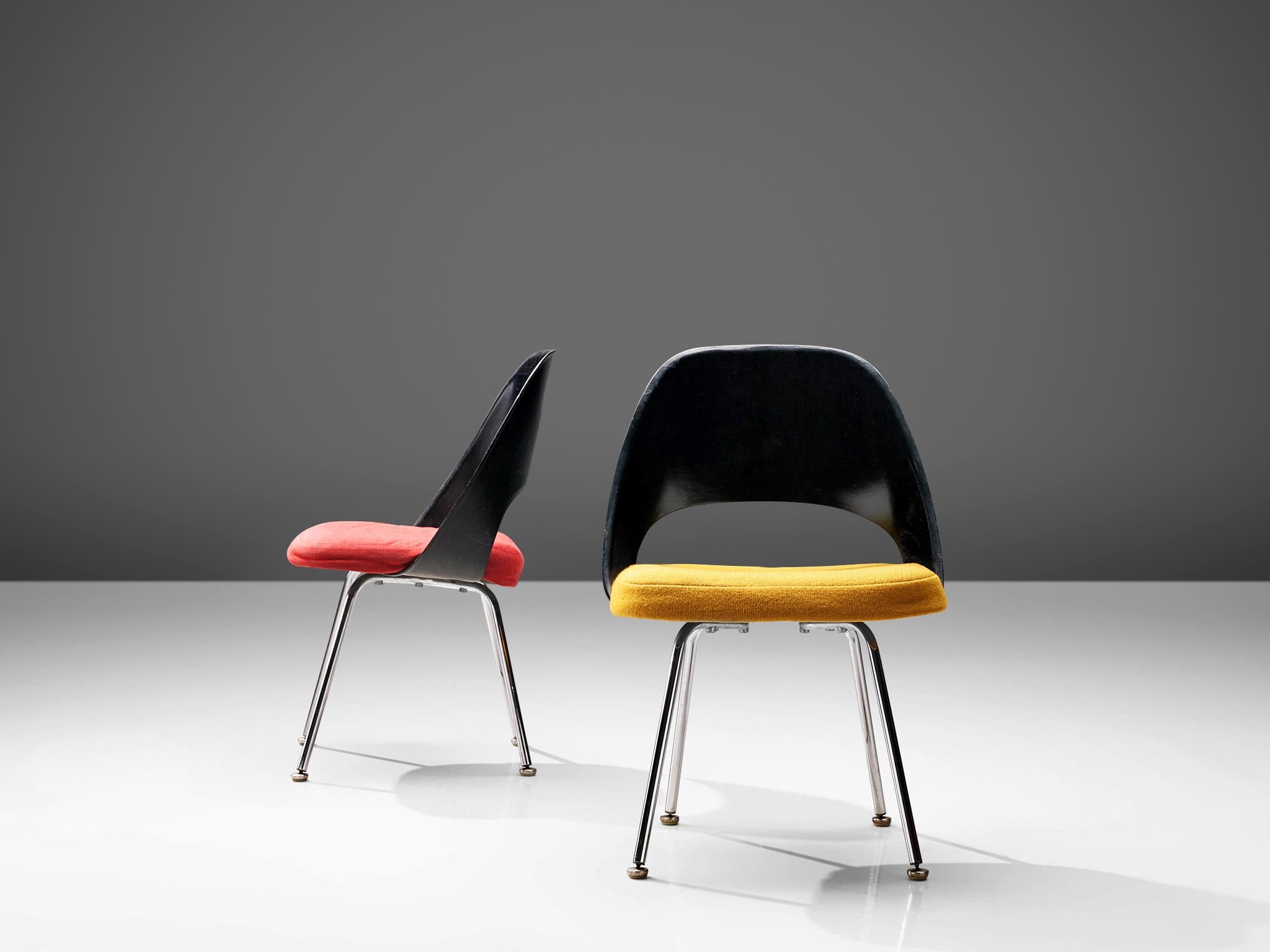 Milieu du XXe siècle Ensemble de six chaises de salle à manger Eero Saarinen pour Knoll International 