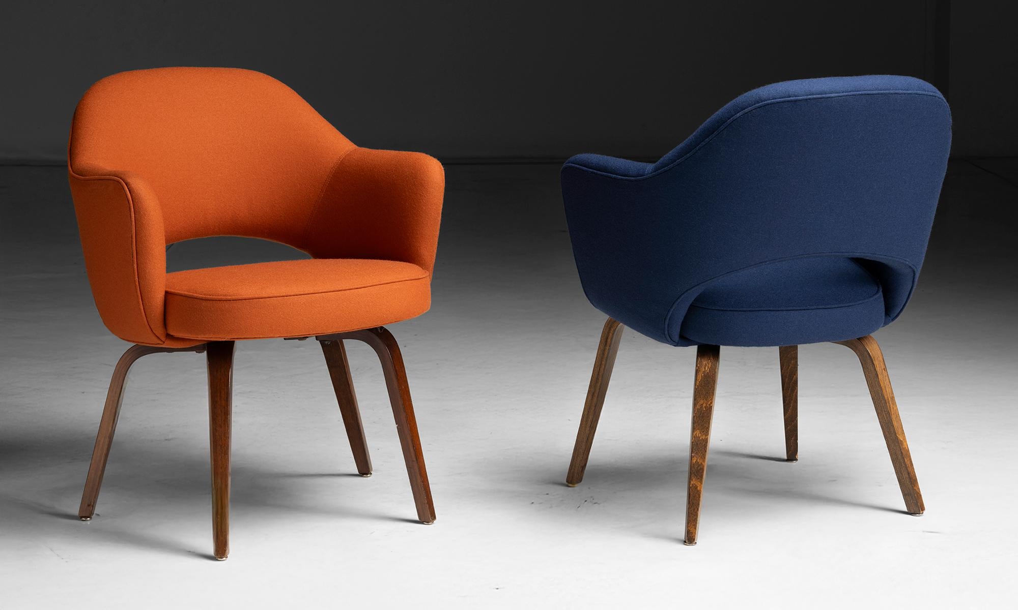 Sedie da pranzo di Eero Saarinen in lana, USA circa 1980 in vendita 3