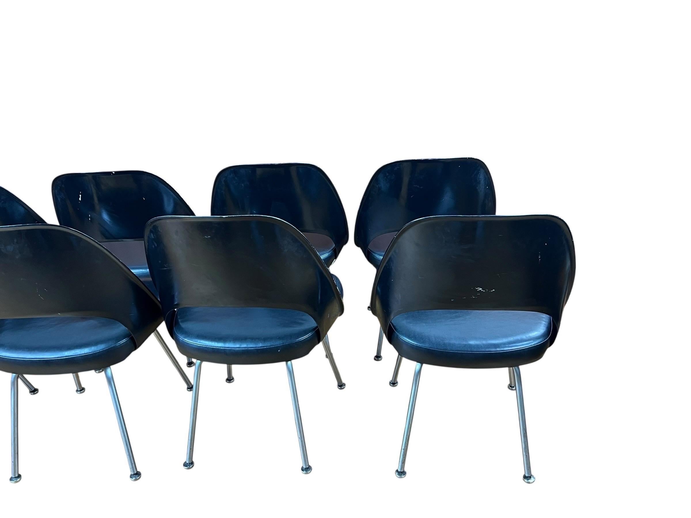 Chaises de salle à manger Eero Saarinen Model No 72 by Knoll 1960s - Lot de 10 en vente 6