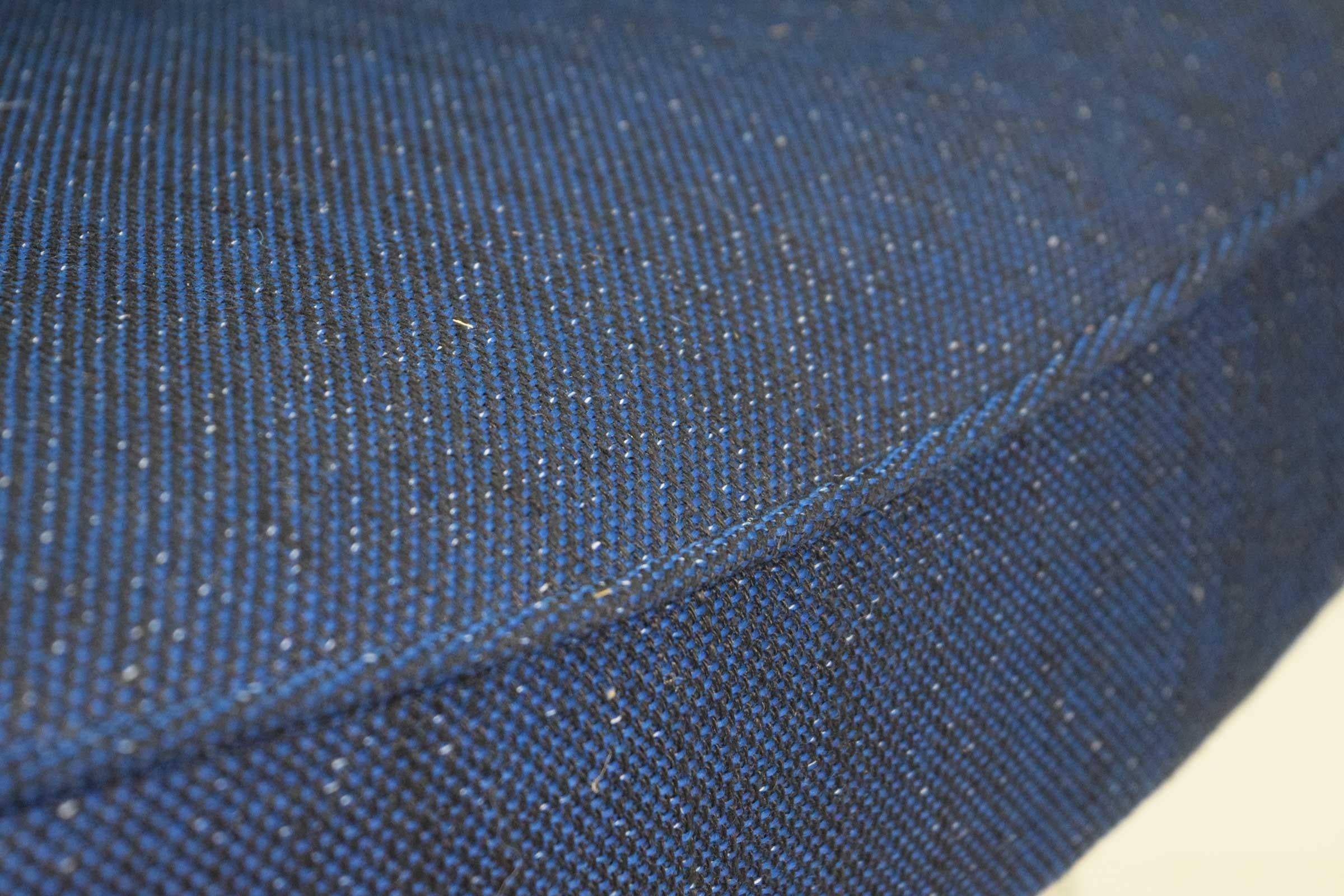 Eero Saarinen Executive Armchair in Blue Raf Simons Upholstery In Excellent Condition In Dallas, TX