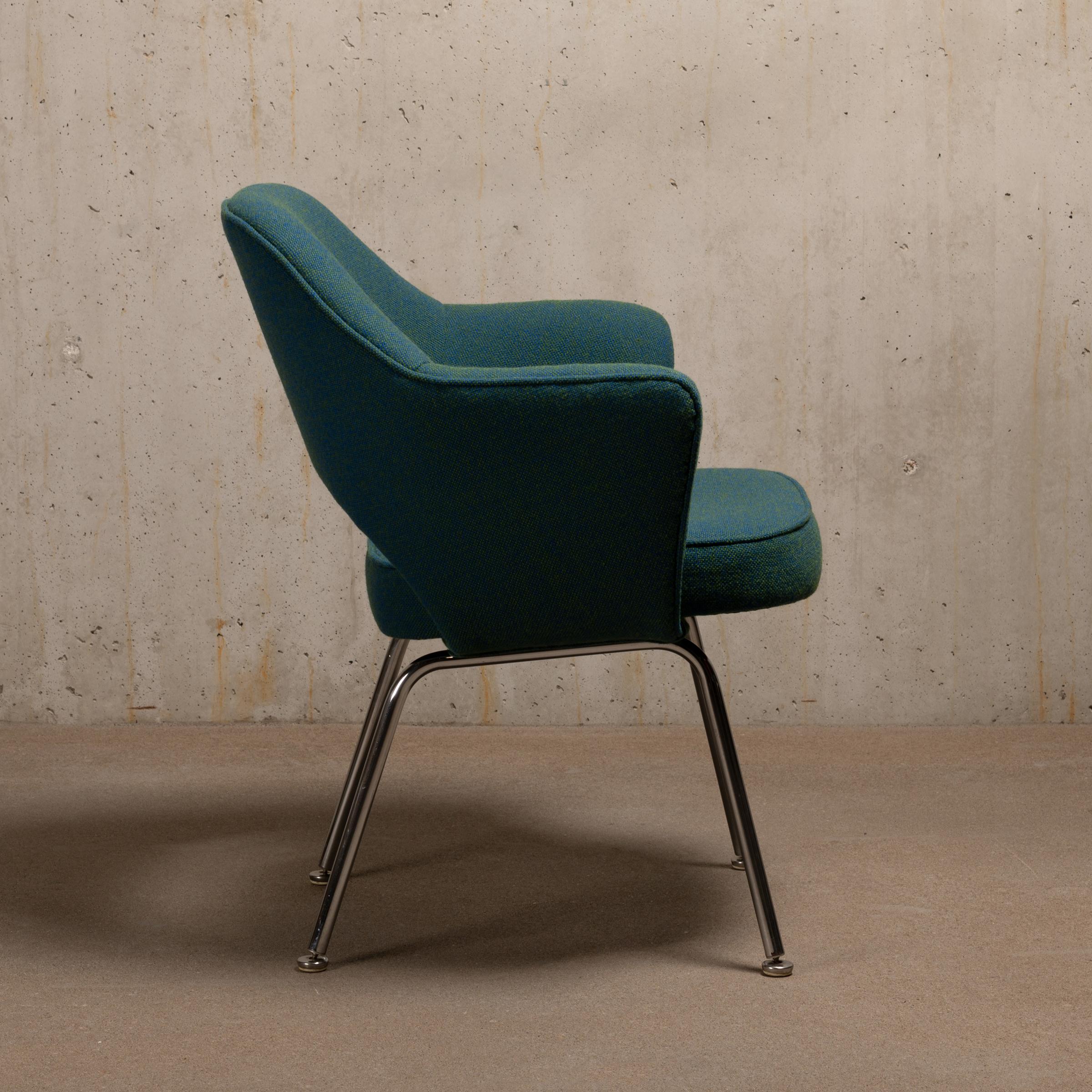 Mid-Century Modern Eero Saarinen Executive Armchairs for Knoll and De Coene For Sale