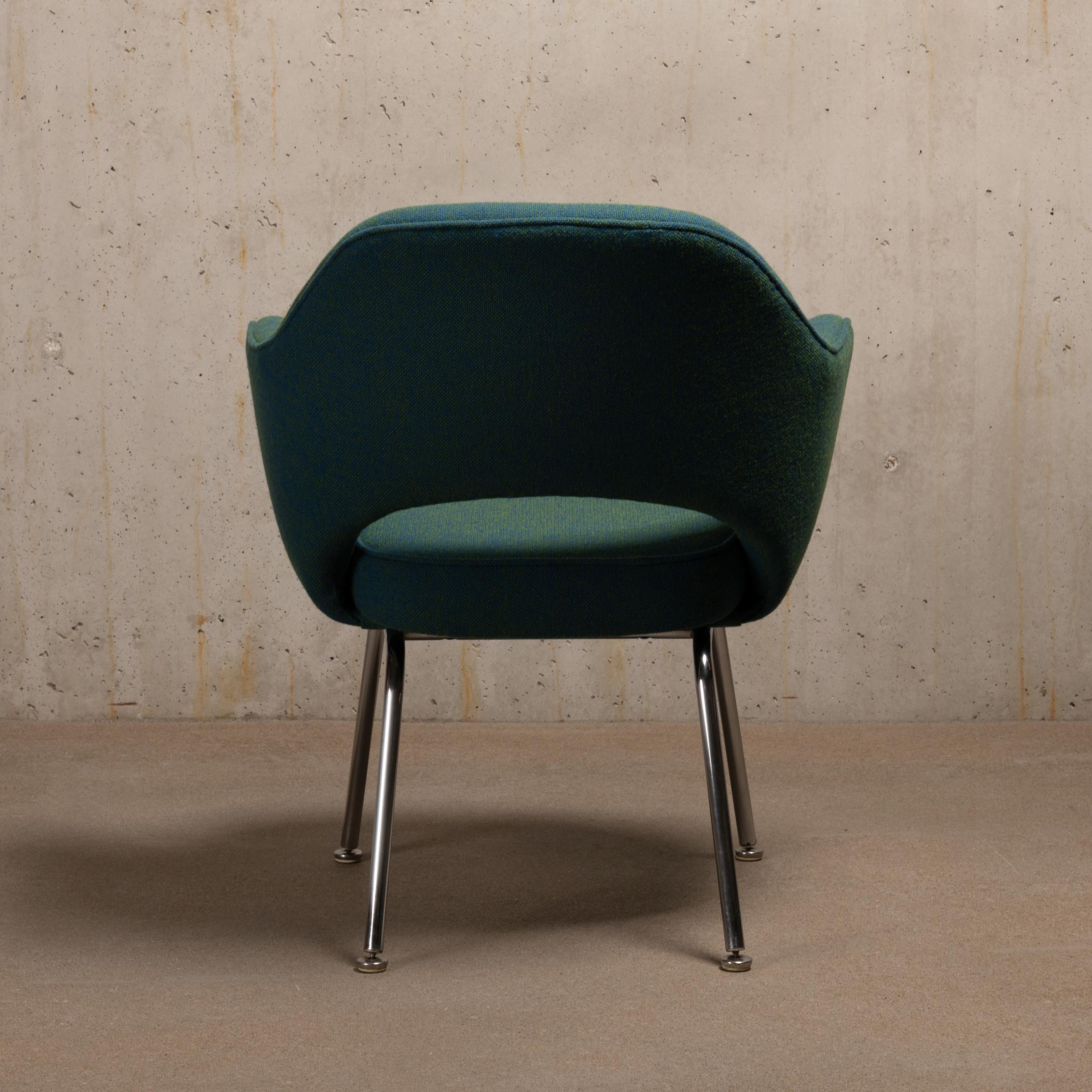 Plated Eero Saarinen Executive Armchairs for Knoll and De Coene For Sale