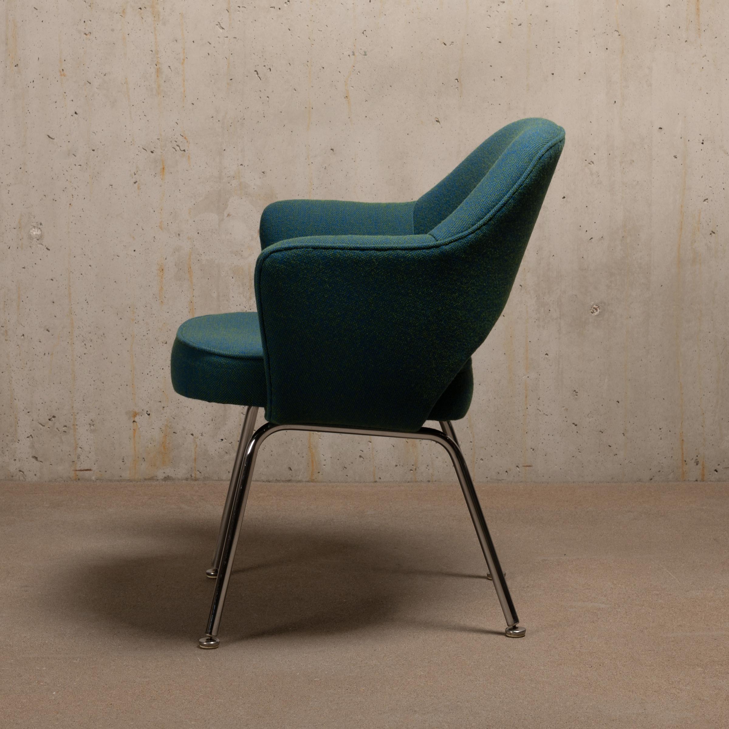Fabric Eero Saarinen Executive Armchairs for Knoll and De Coene For Sale