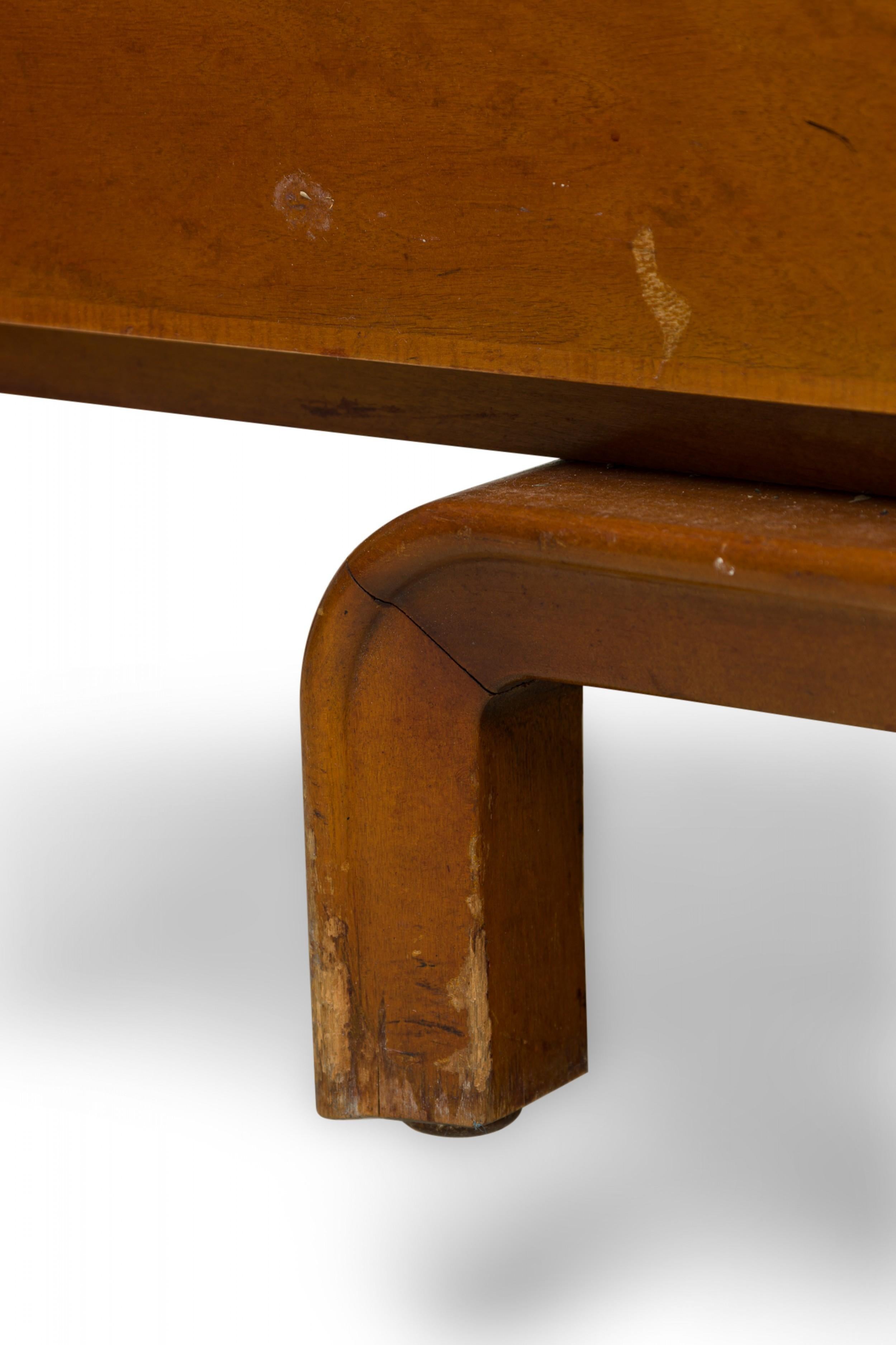 Eero Saarinen Finnish Modern Inlaid Birch and Maple Sideboard Dresser For Sale 7