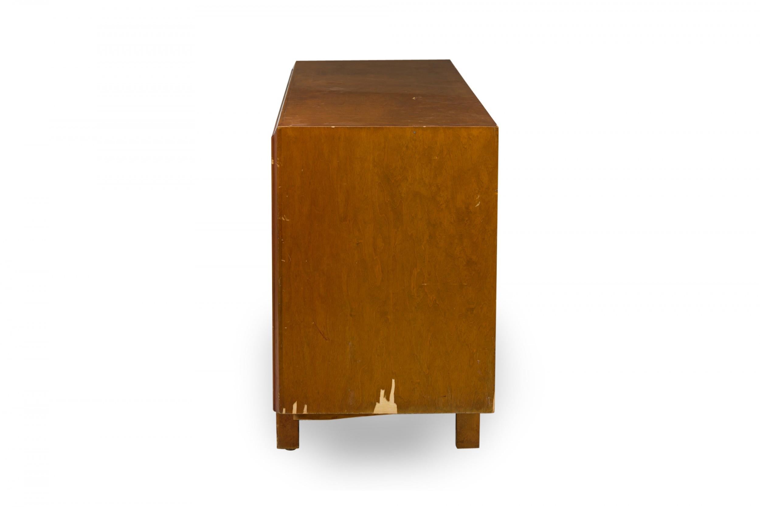 Mid-Century Modern Eero Saarinen Finnish Modern Inlaid Birch and Maple Sideboard Dresser For Sale
