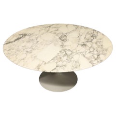 Eero Saarinen for Knoll 60" Tulip Table in Arabescato Marble