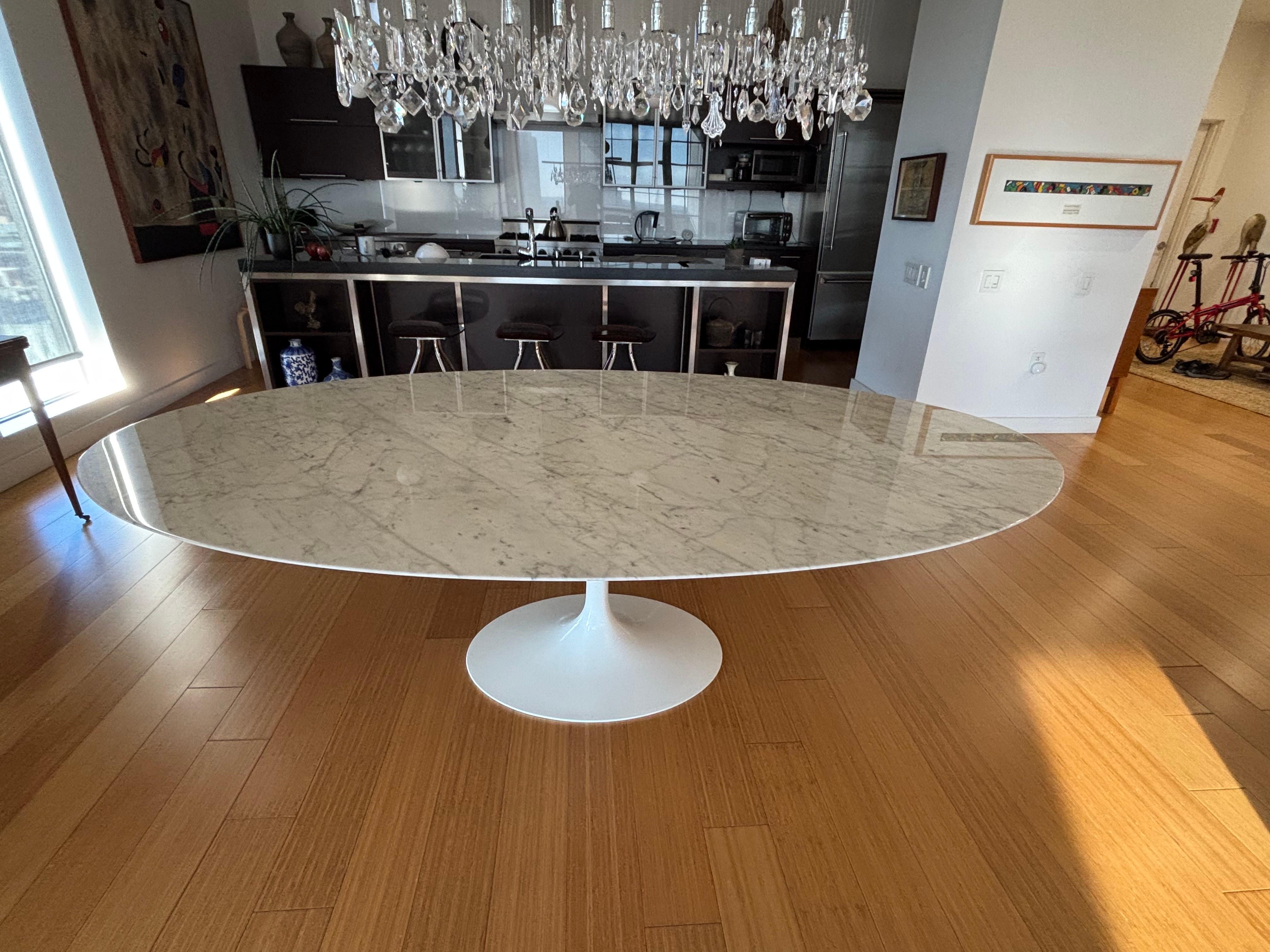 Table ovale en marbre Eero Saarinen pour Knoll 96 en vente 5