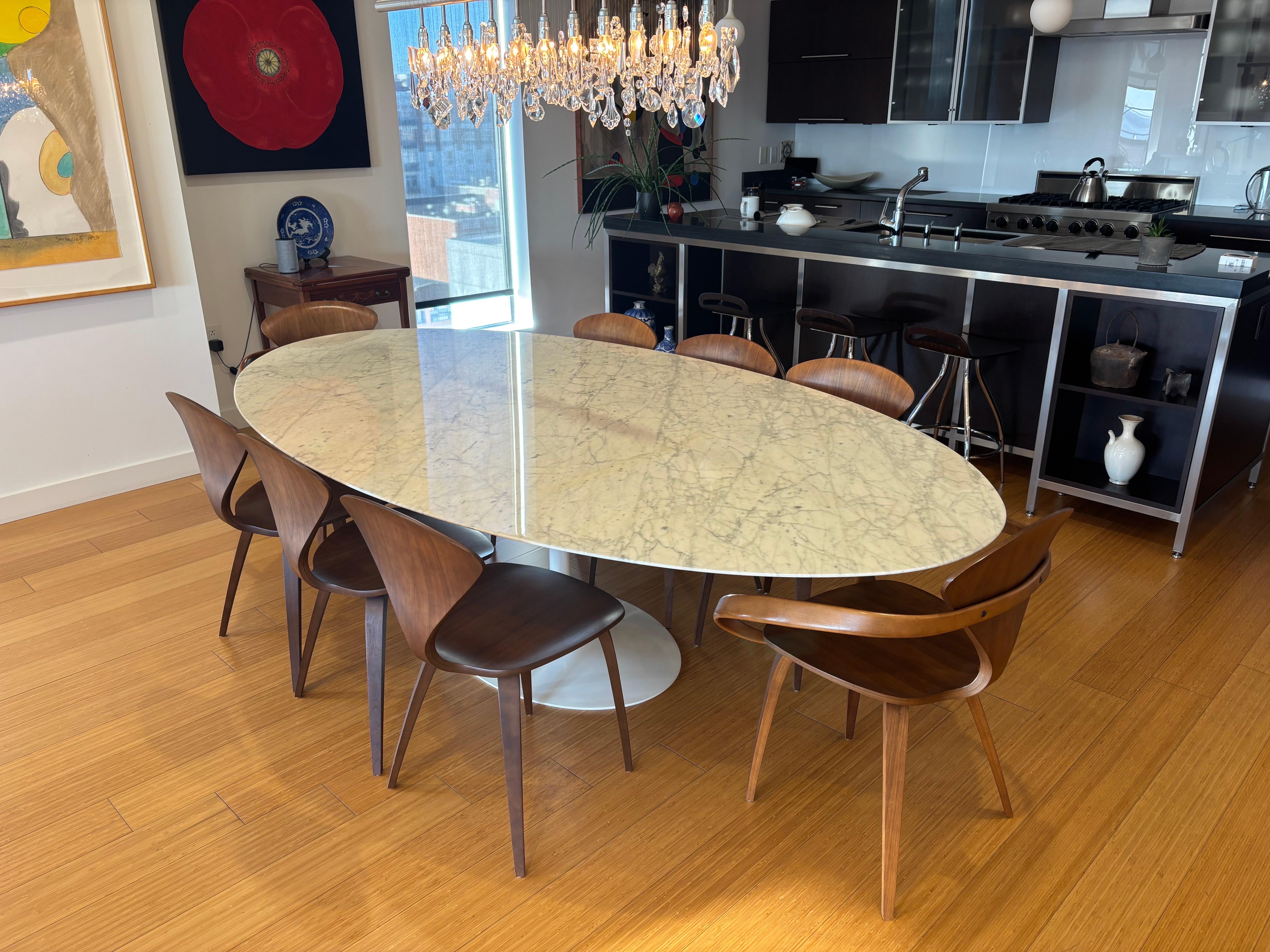 Table ovale en marbre Eero Saarinen pour Knoll 96 en vente 7