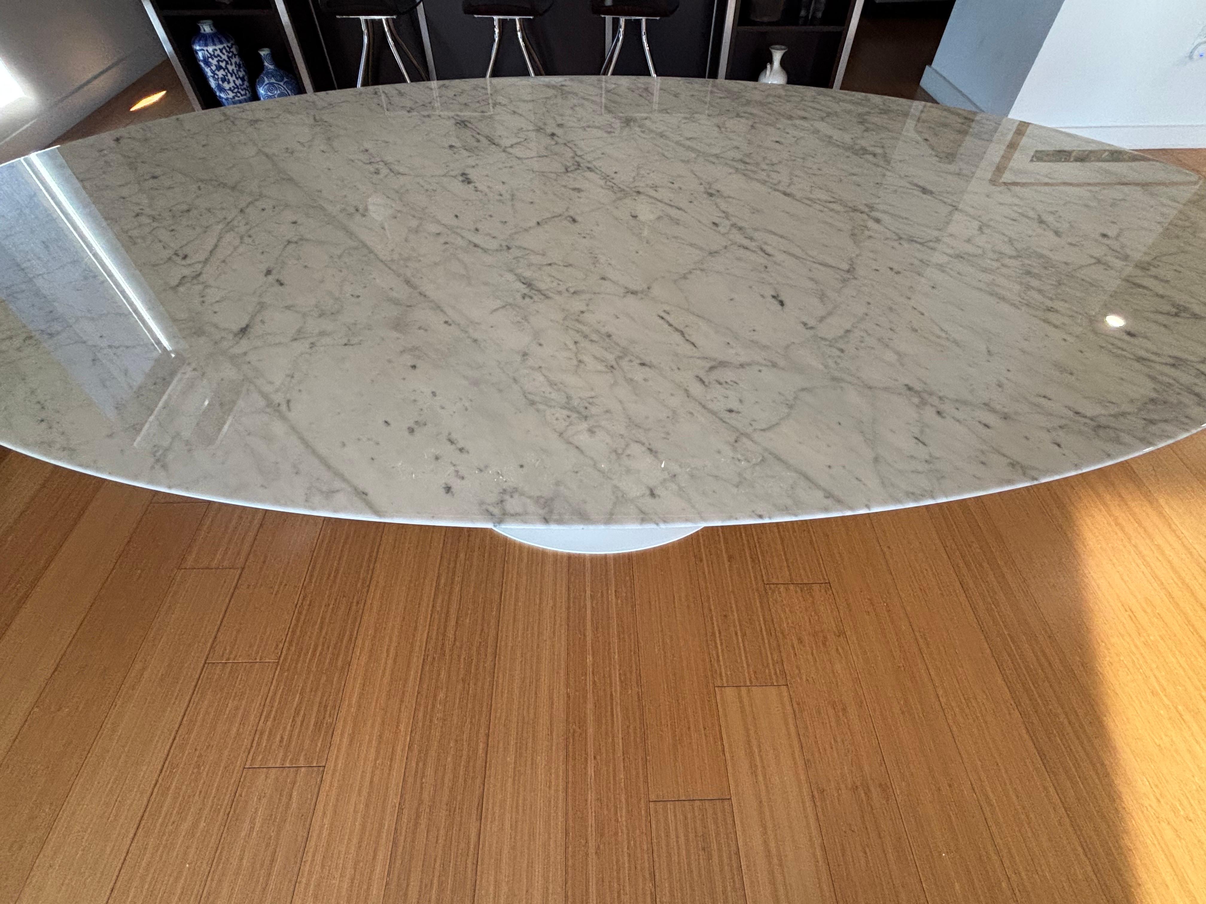 Table ovale en marbre Eero Saarinen pour Knoll 96 en vente 1