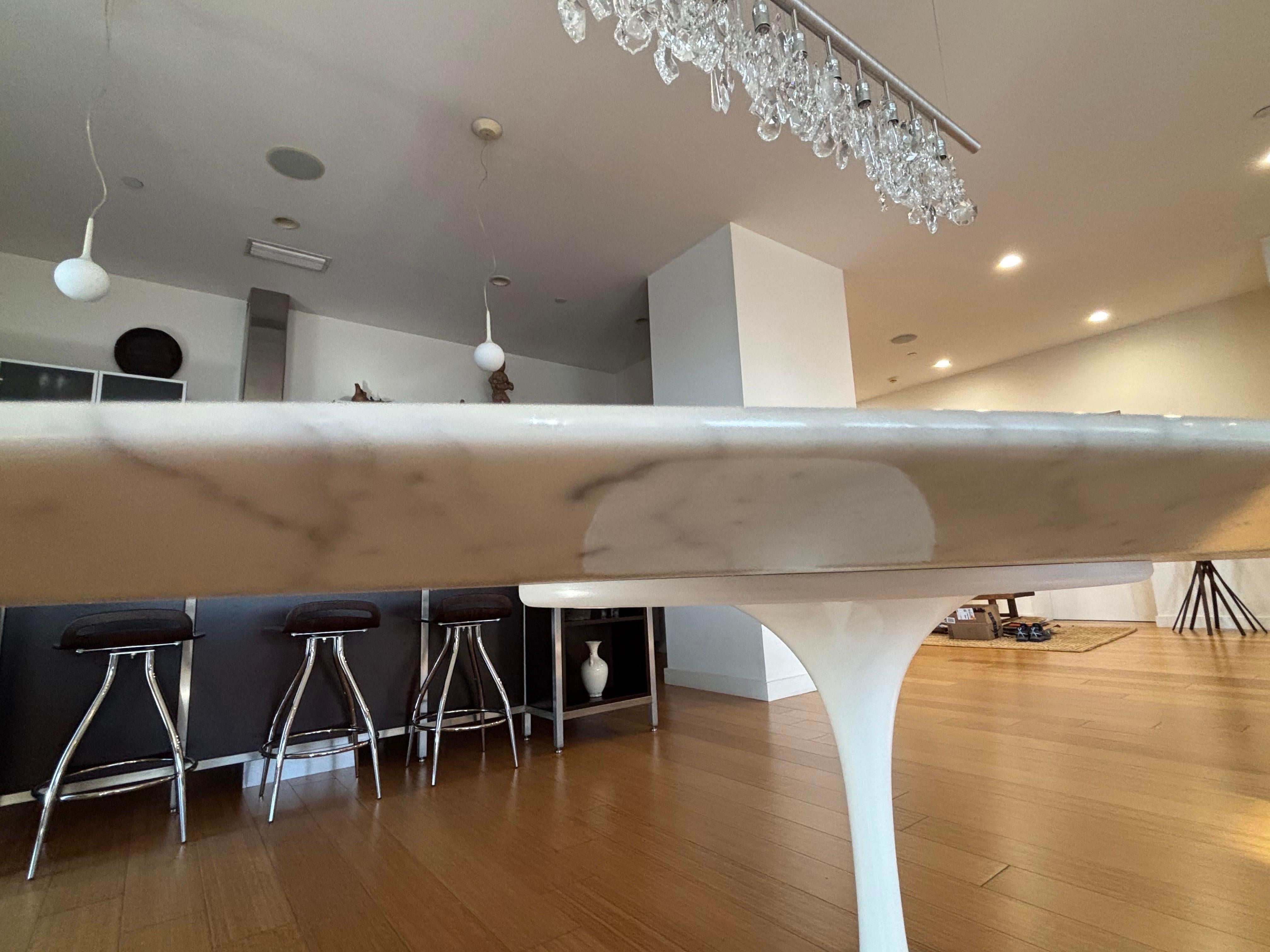 Table ovale en marbre Eero Saarinen pour Knoll 96 en vente 2