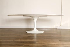 Eero Saarinen for Knoll 96" Oval 'Tulip' Pedestal Dining Table, Signed
