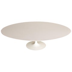 Eero Saarinen for Knoll 96" Oval 'Tulip' Pedestal Dining Table, Signed