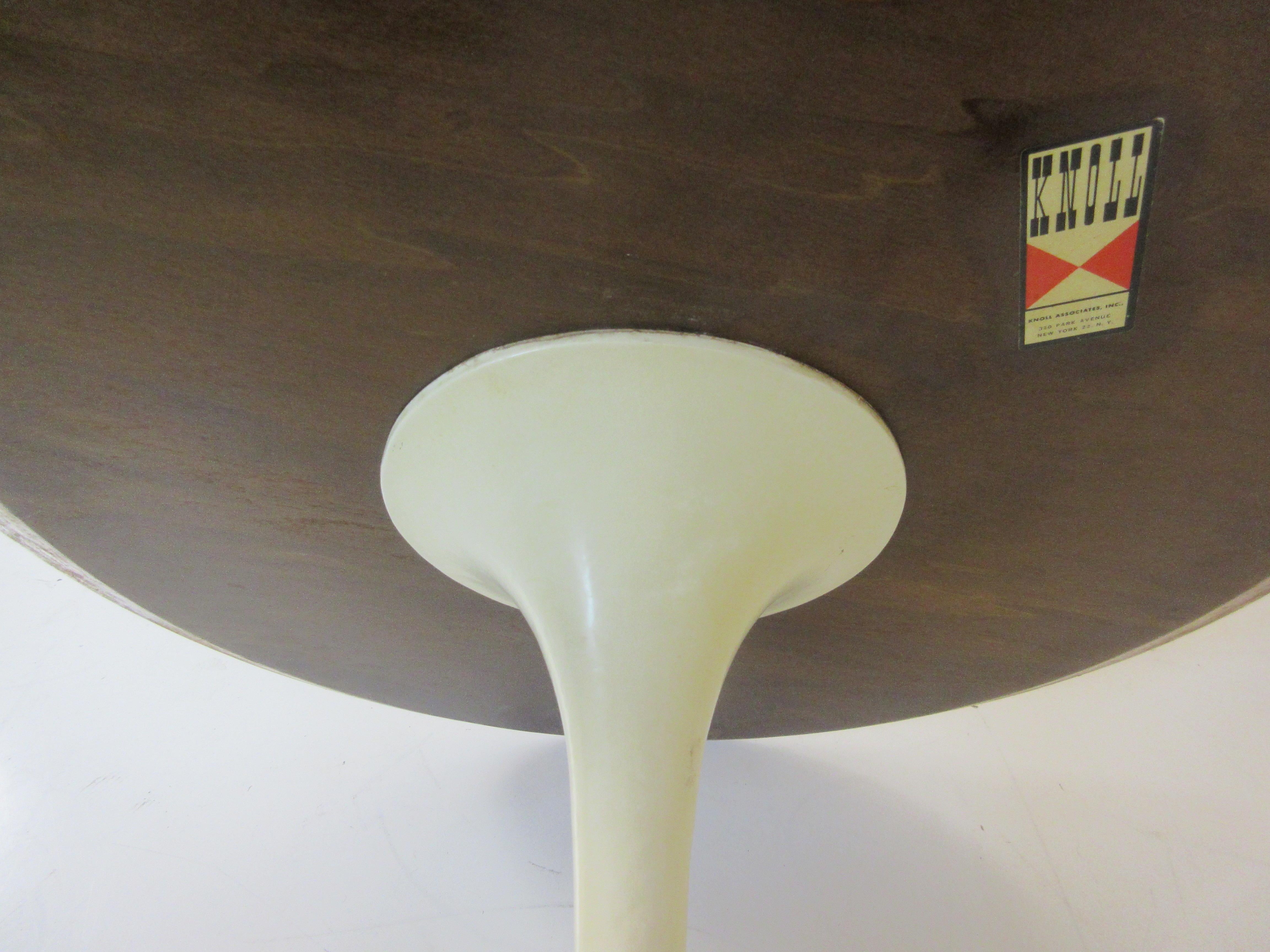 Mid-20th Century Eero Saarinen for Knoll Associates Walnut Tulip Side Tables