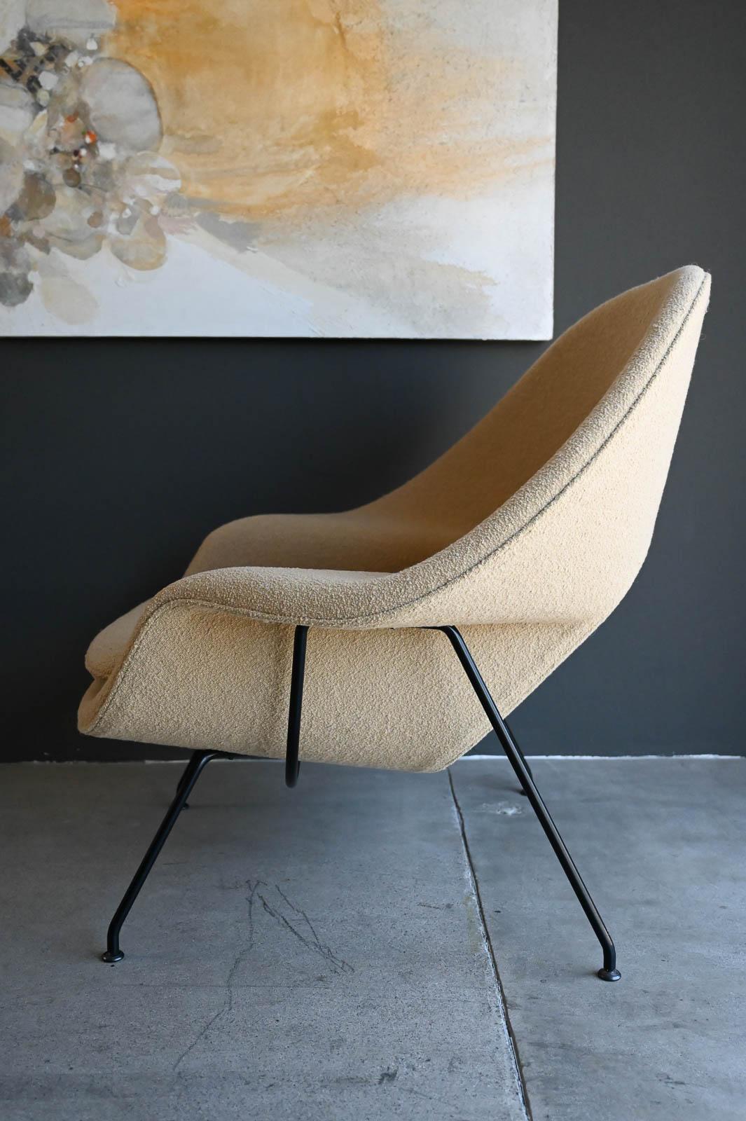 North American Eero Saarinen for Knoll Boucle Womb Chair, 2019 For Sale