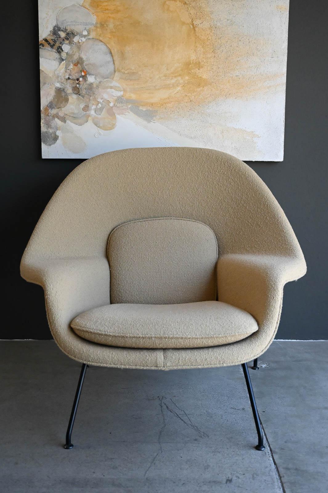 Eero Saarinen for Knoll Boucle Womb Chair, 2019 For Sale 1
