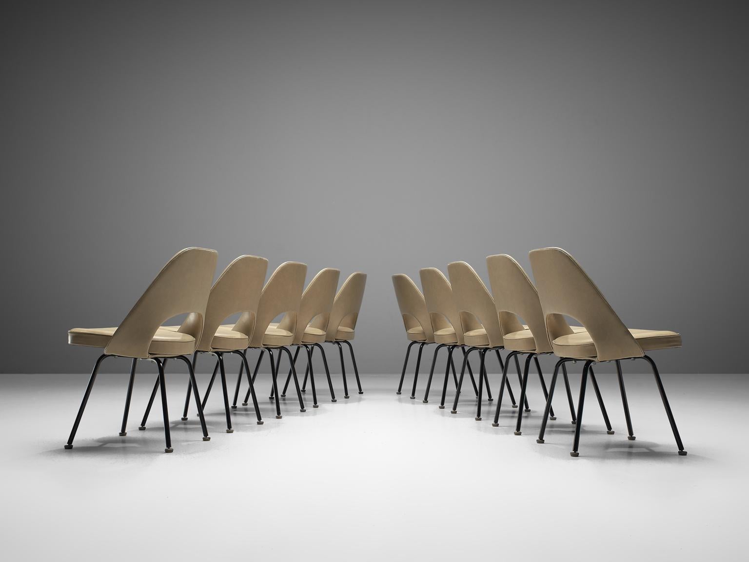American Eero Saarinen for Knoll International Reupholstered Chairs