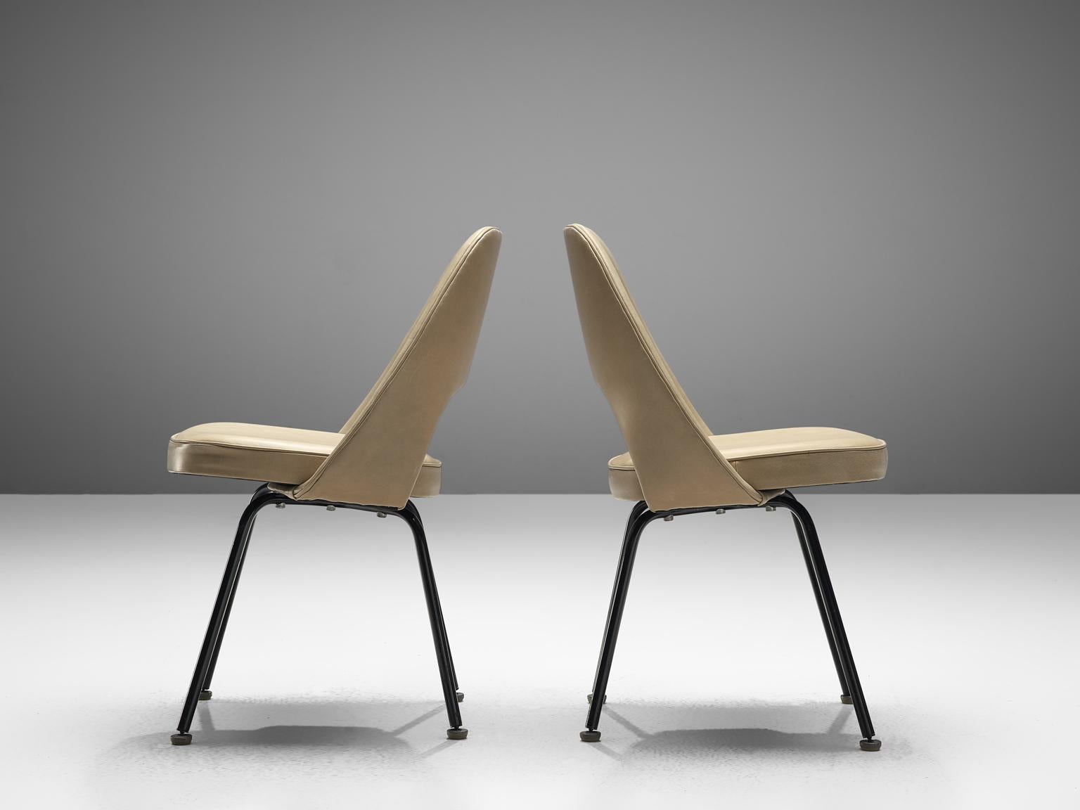 Mid-20th Century Eero Saarinen for Knoll International Reupholstered Chairs