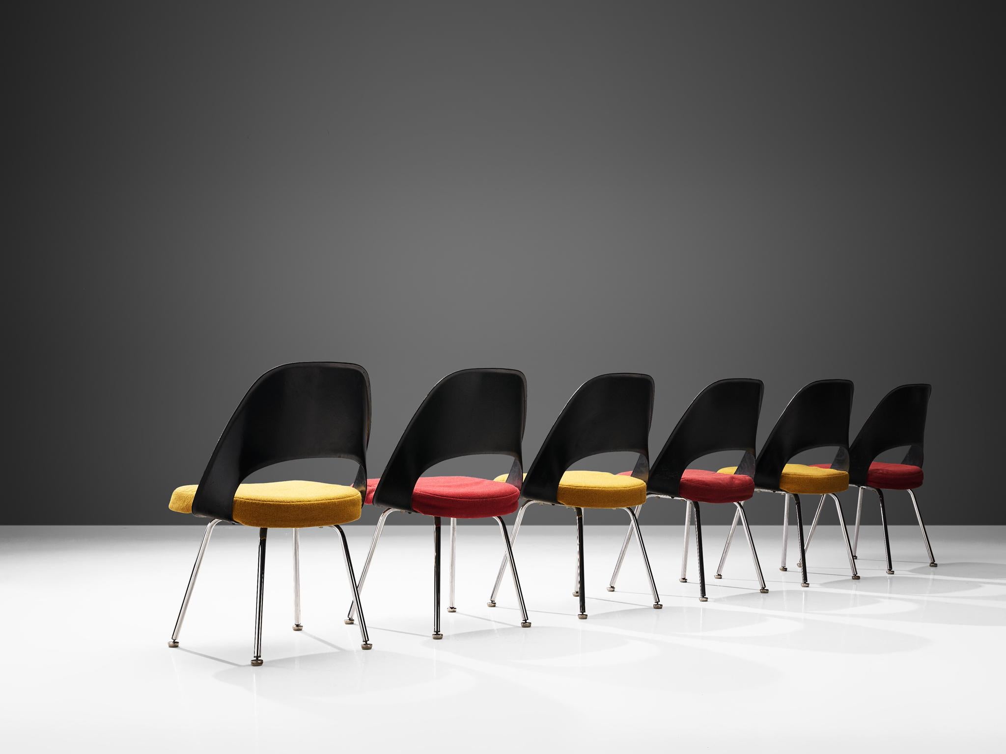 Ensemble de six chaises de salle à manger Eero Saarinen pour Knoll International  en vente 3