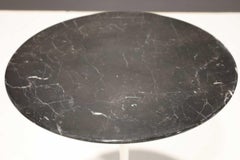 Eero Saarinen for Knoll Knoll Tulip Table with Black Marble Top and White Base