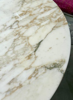 Eero Saarinen for Knoll Marble Pedestal Tulip Dining Table