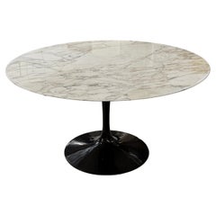 Eero Saarinen for Knoll Marble Pedestal Tulip Dining Table