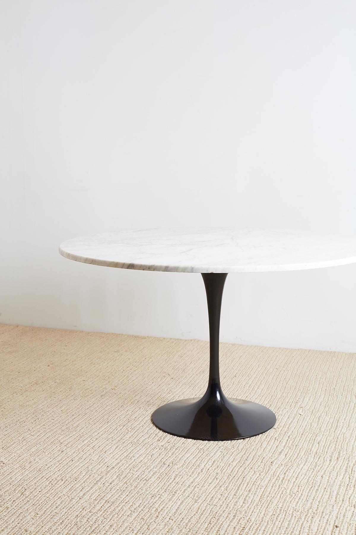 Eero Saarinen for Knoll Marble-Top Tulip Table 9