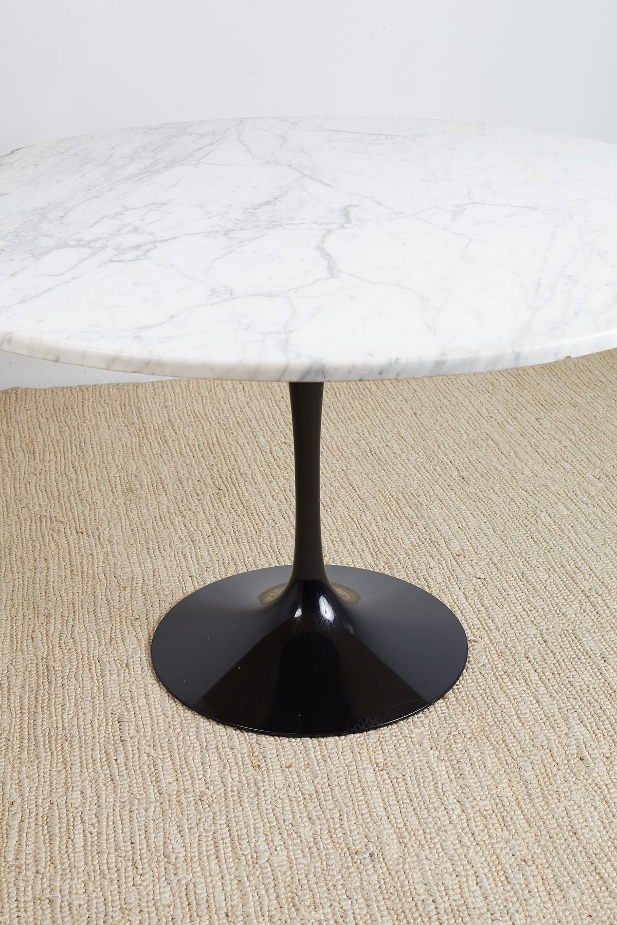 Mid-Century Modern Eero Saarinen for Knoll Marble-Top Tulip Table