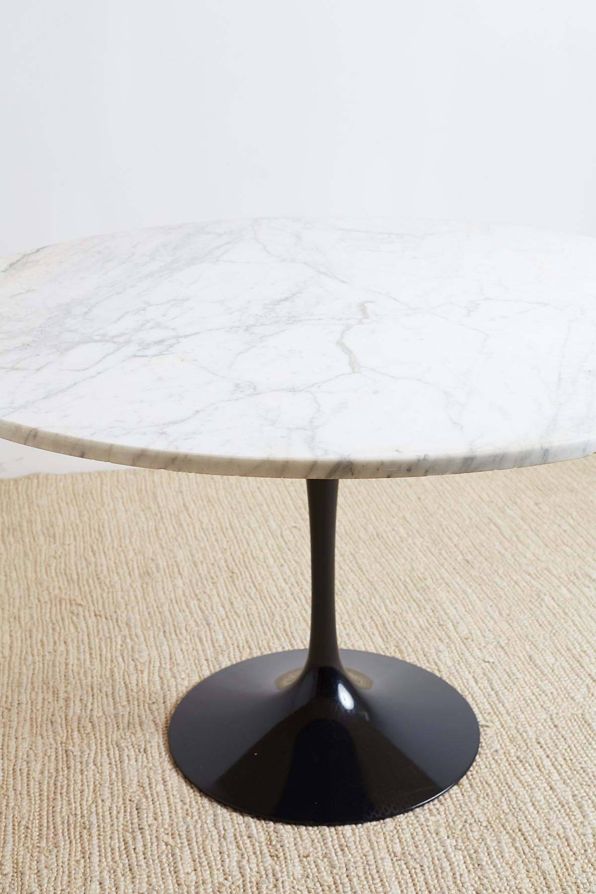 20th Century Eero Saarinen for Knoll Marble-Top Tulip Table