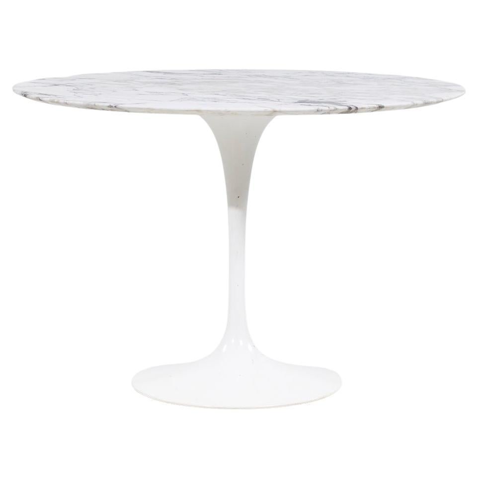 Eero Saarinen for Knoll Mid Century 42" Marble Top Tulip Dining Table