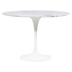 Eero Saarinen for Knoll Mid Century 42" Marble Top Tulip Dining Table