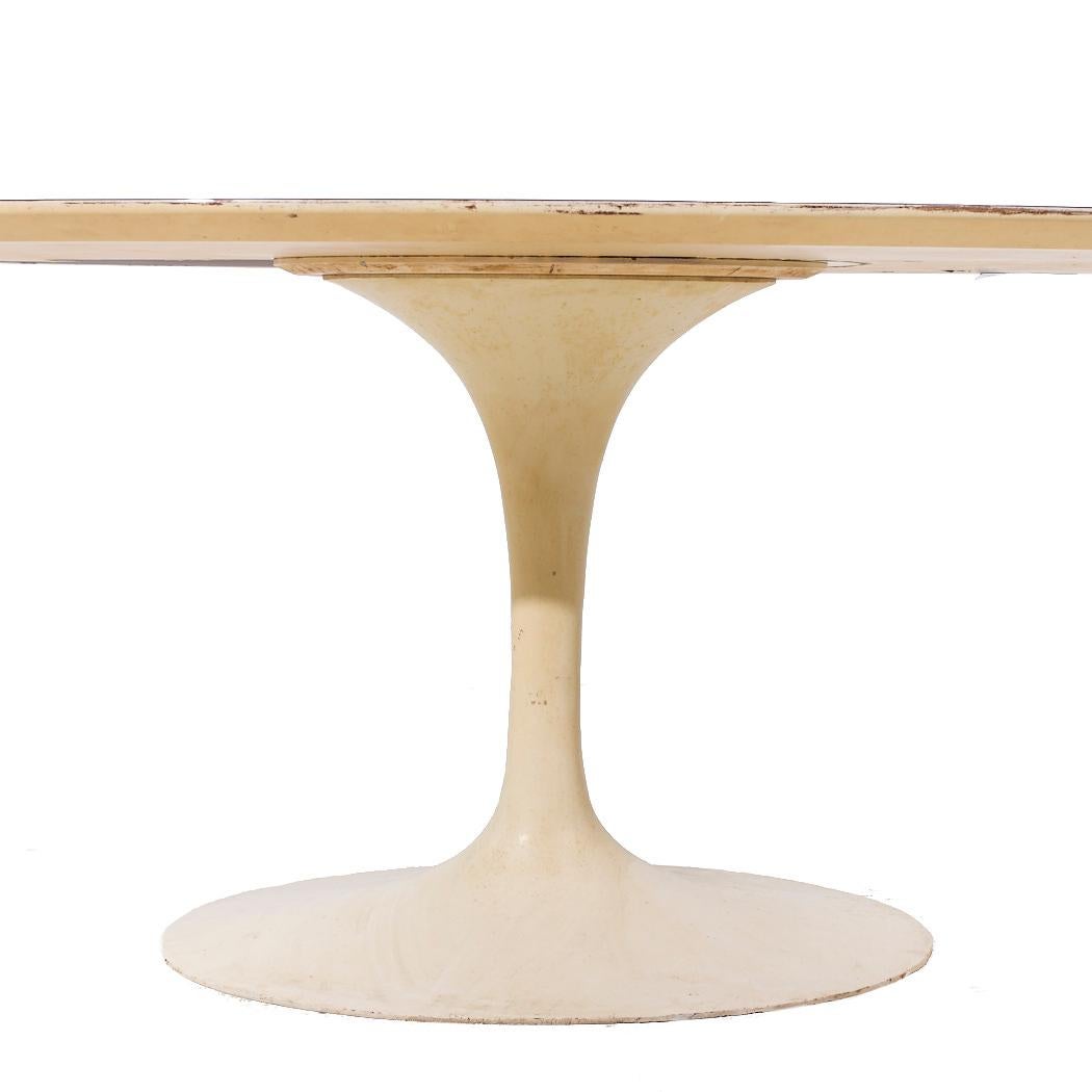 Eero Saarinen for Knoll Mid Century 78 Inch Oval Tulip Dining Table Bon état - En vente à Countryside, IL