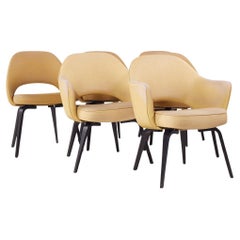 Eero Saarinen for Knoll Mid Century Bentwood Executive Dining Chairs - Set of 6