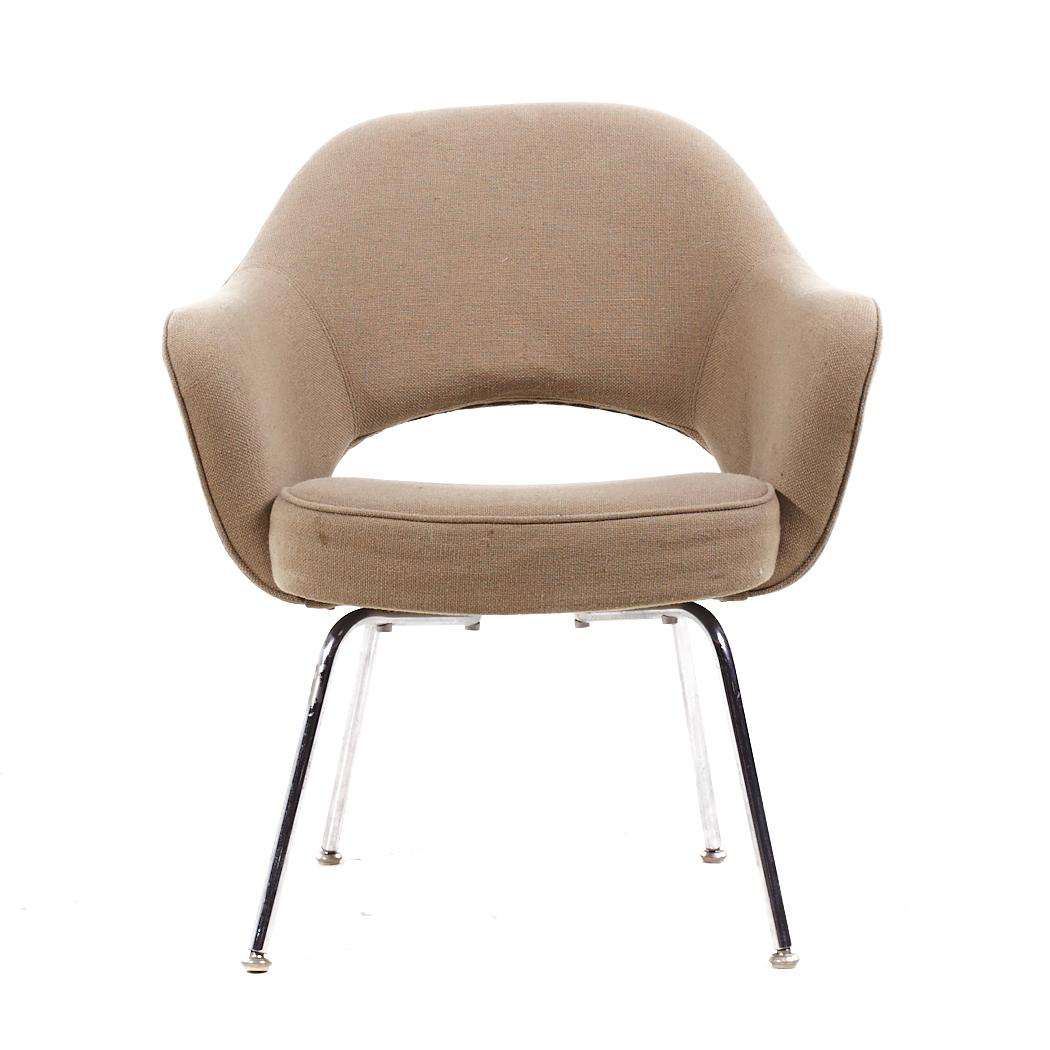 Eero Saarinen per Knoll - Set di 6 sedie da pranzo cromate del Medioevo in vendita 5
